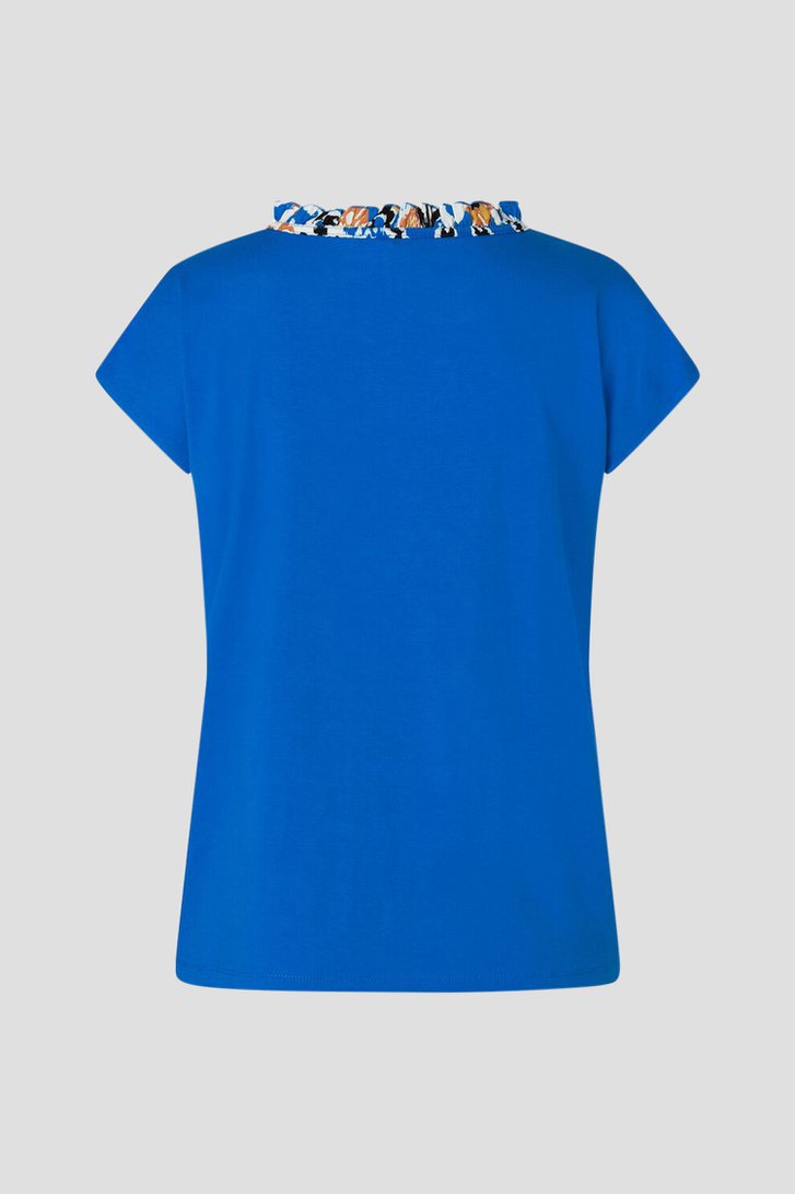 Blauwe blouse met print van More & More voor Dames