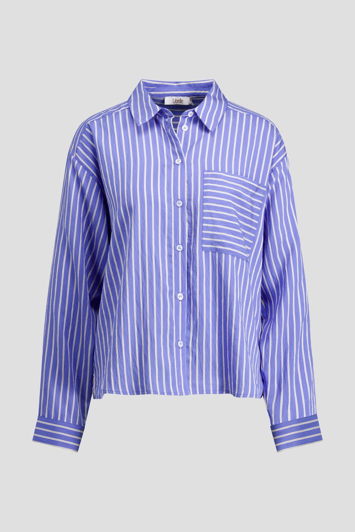 Productfoto 1 van Blauwe blouse met strepen door Libelle voor Dames