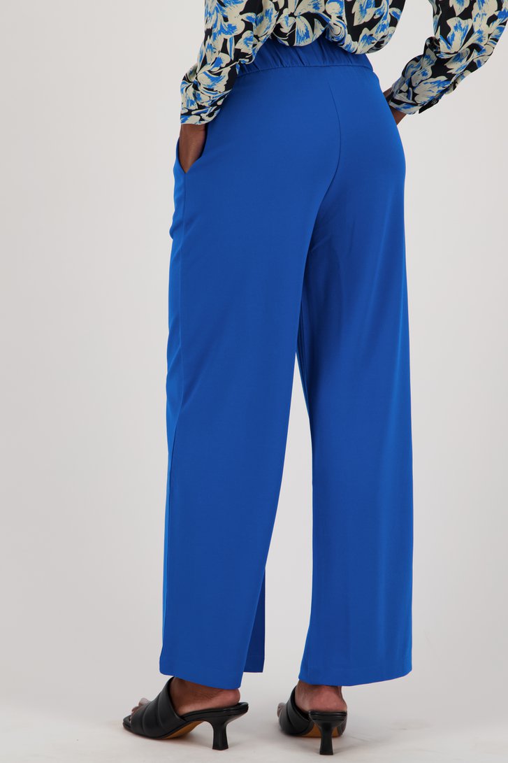 Blauwe broek met elastische taille van JDY voor Dames