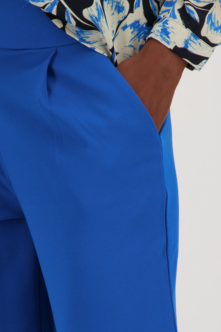 Blauwe broek met elastische taille van JDY voor Dames