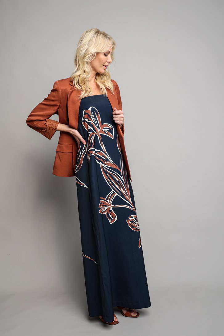 Extra foto 5 van Blauwe bustierjurk met print door AC by Annelien Coorevits voor Dames