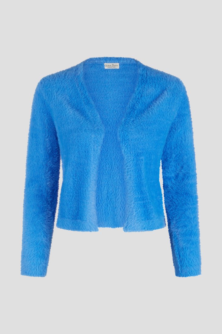 Blauwe cardigan zonder knopen van Barbara Lebek voor Dames