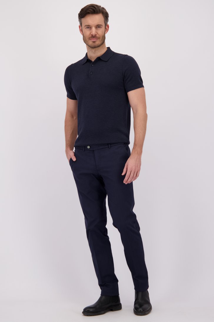 Voorkant van Blauwe chino - Louisiana - regular fit  door Brassville voor Heren