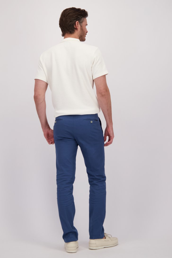 Achterkant van Blauwe chino - Vancouver - Regular fit  door Brassville voor Heren
