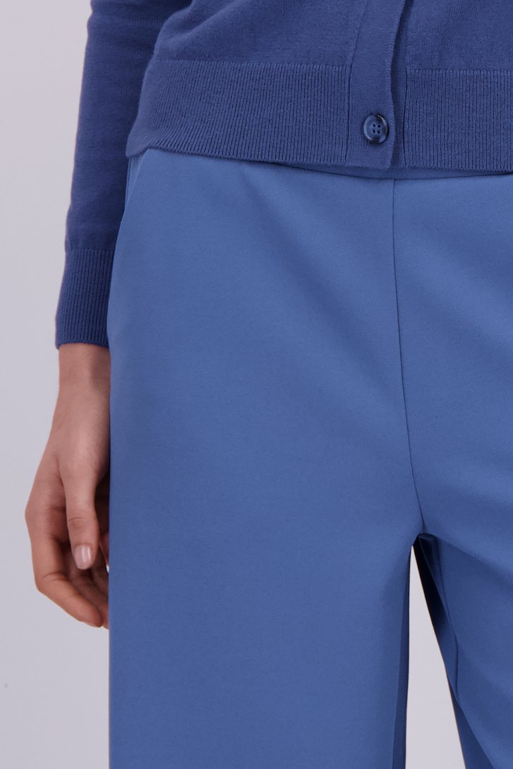 Detail van Blauwe culotte met stretch door Liberty Island voor Dames