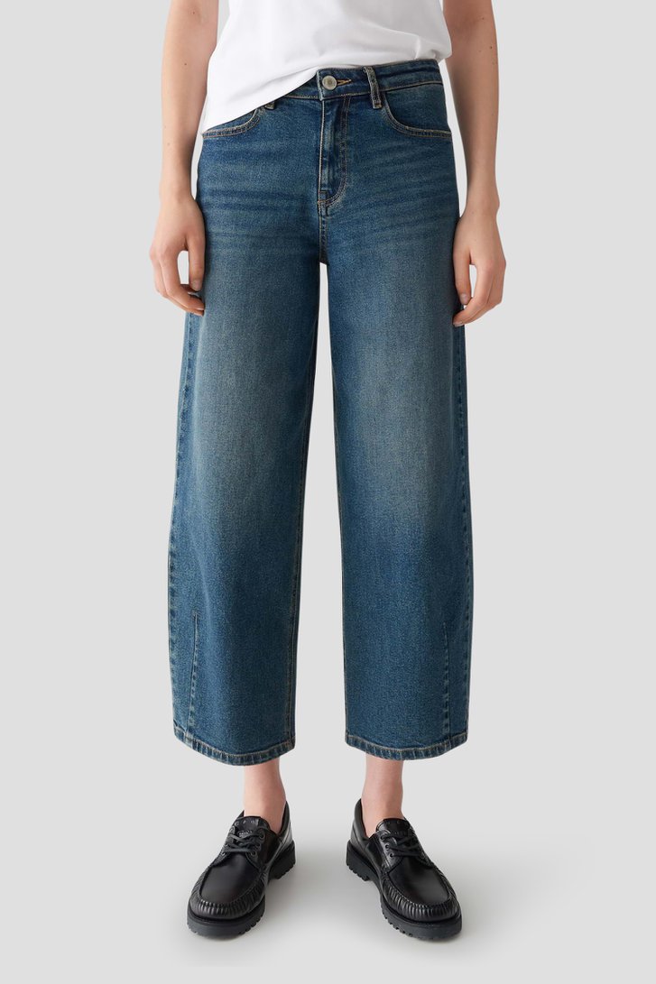 Voorkant van Blauwe jeans - Barrel fit - 7/8 lengte door Opus voor Dames