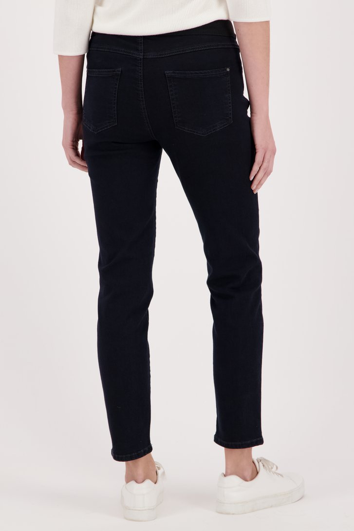 Blauwe jeans met elastische taille - slim fit van Anna Montana voor Dames