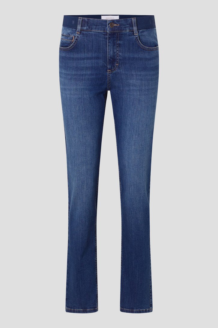 Productfoto 2 van Blauwe jeans met elastische tailleband - Slim fit  door Angels voor Dames