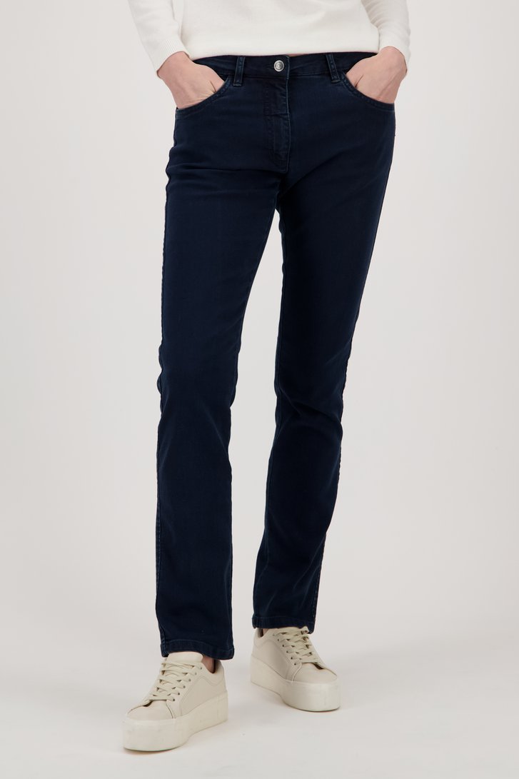 Blauwe jeans met hoge taille - slim fit - L32, Dames, Merk: Bicalla, Maat: 44