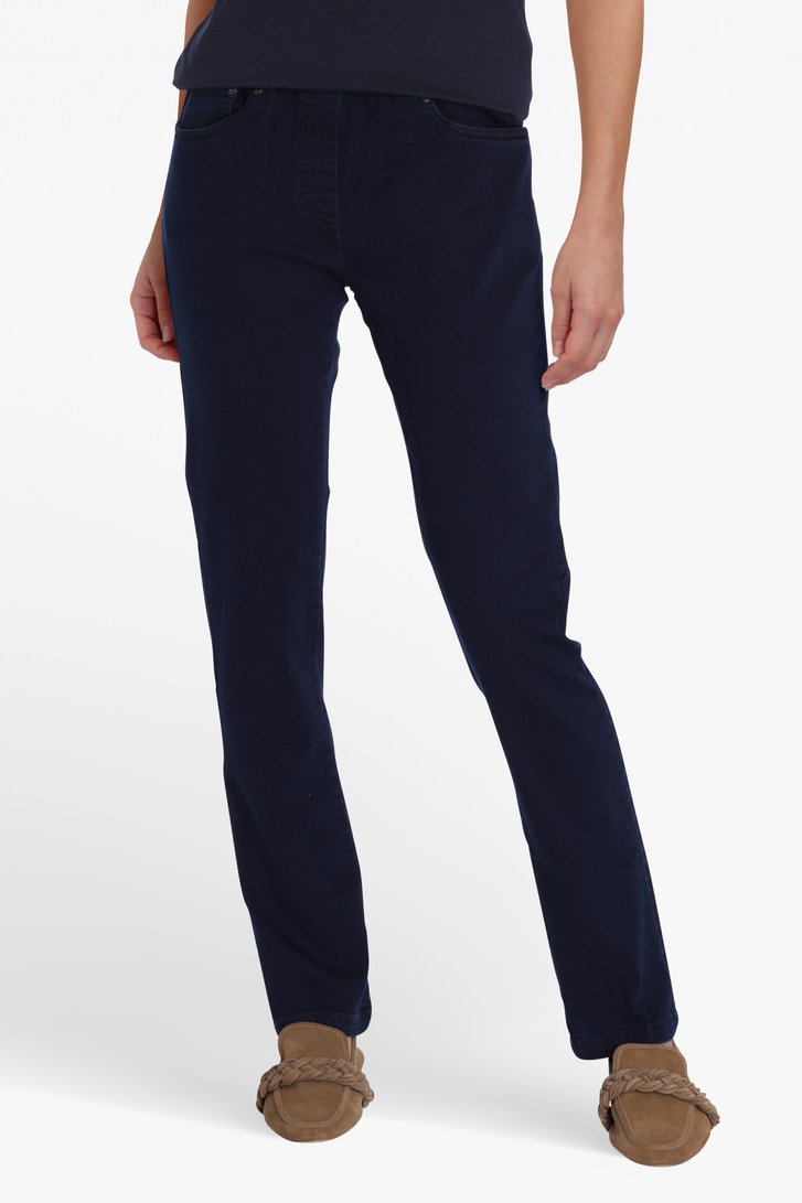 H&M Stretch broek zwart casual uitstraling Mode Broeken Stretch broeken 