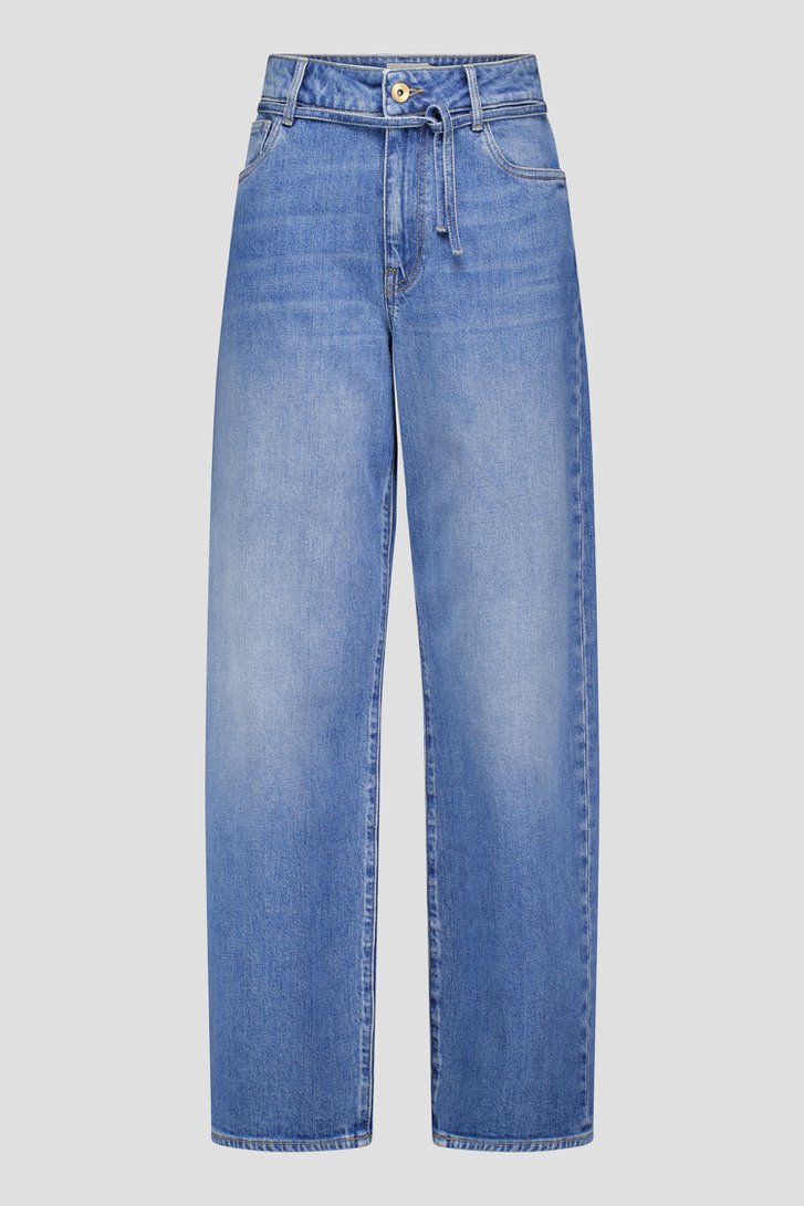 Productfoto 1 van Blauwe jeans met striklint - Wide leg fit door Liberty Island Denim voor Dames