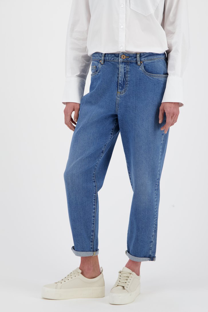 YAS Hoge taille broek blauw casual uitstraling Mode Broeken Hoge taille broeken 