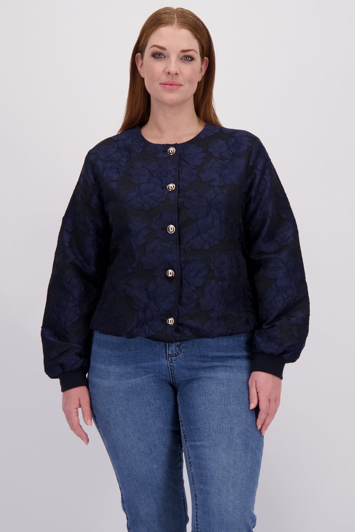 Voorkant van Blauwe jeans - Straight fit door Kaffe Curve voor Dames