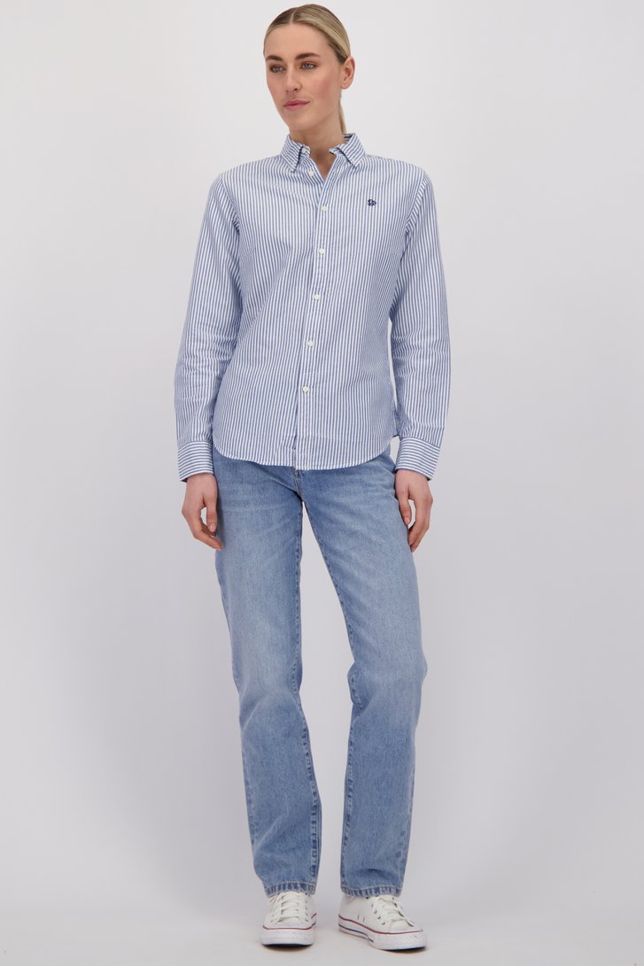 Voorkant van Blauwe jeans - Straight fit door Superdry voor Dames