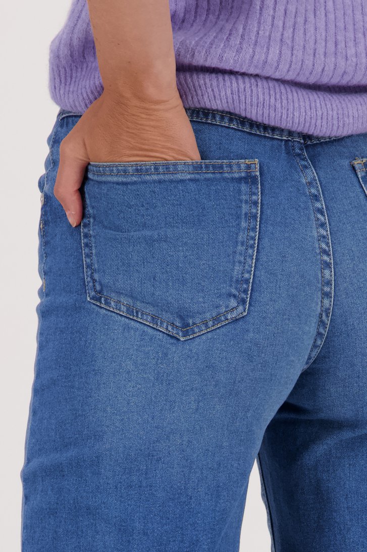 Blauwe jeans - wide leg fit van Opus voor Dames