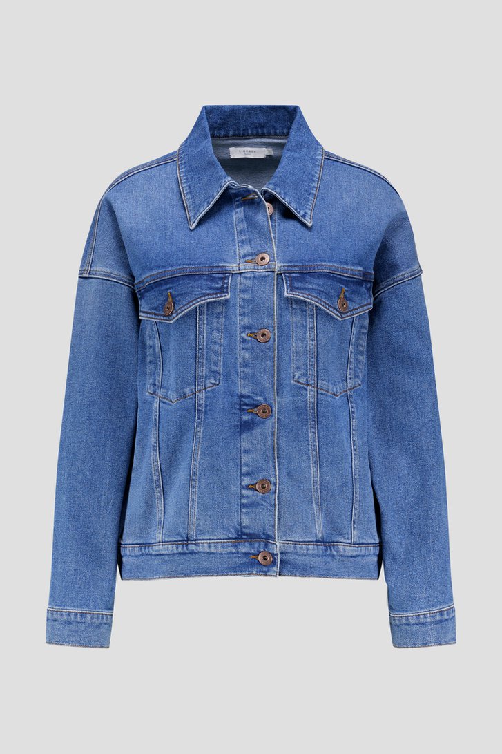 Blauwe jeansvest  van Liberty Island Denim voor Dames