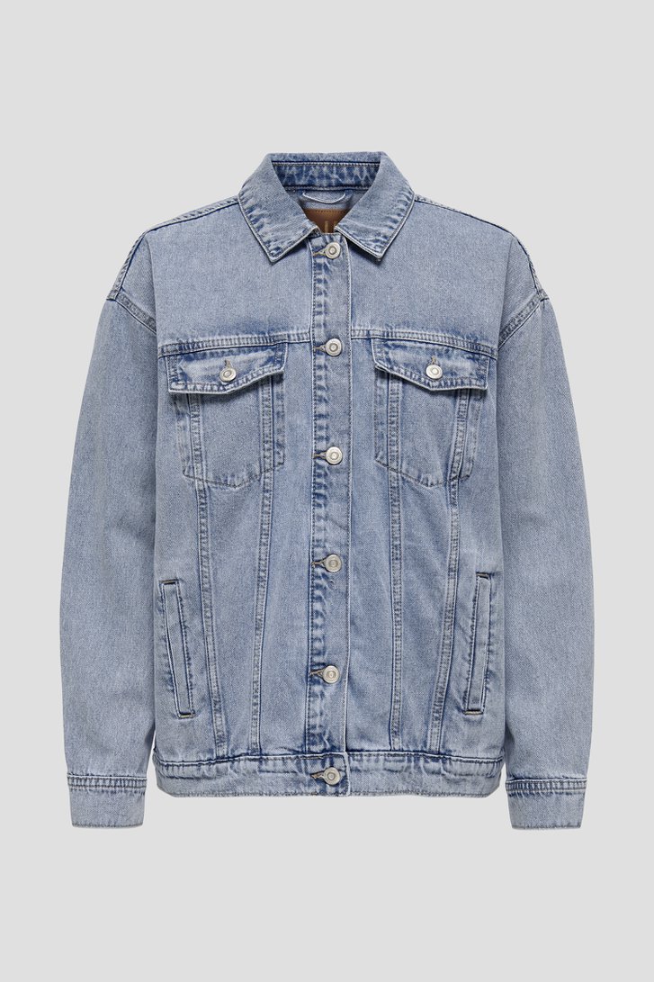 Blauwe jeansvest van Only Carmakoma voor Dames