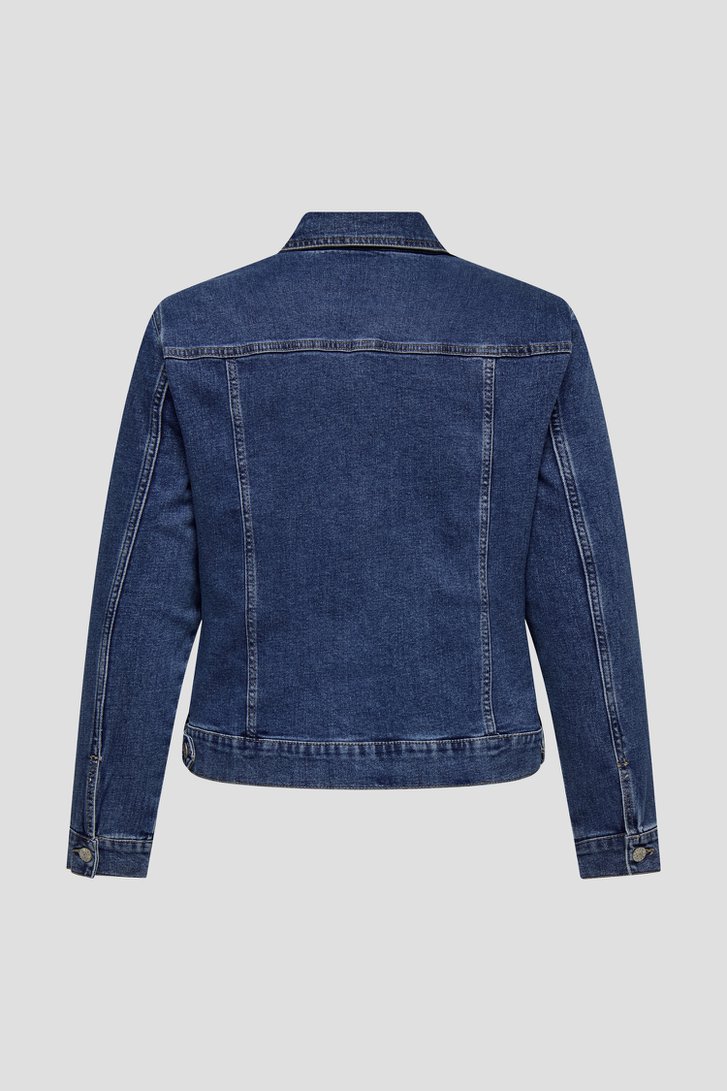 Productfoto 2 van Blauwe jeansvest door ONLY Carmakoma voor Dames