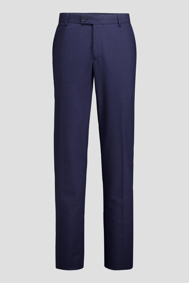 Productfoto 1 van Blauwe kostuumbroek - Slim fit - Starmer door Dansaert Black voor Heren