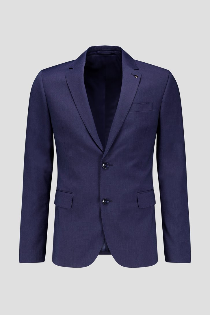 Productfoto 1 van Blauwe kostuumvest - Slim fit  door Dansaert Black voor Heren