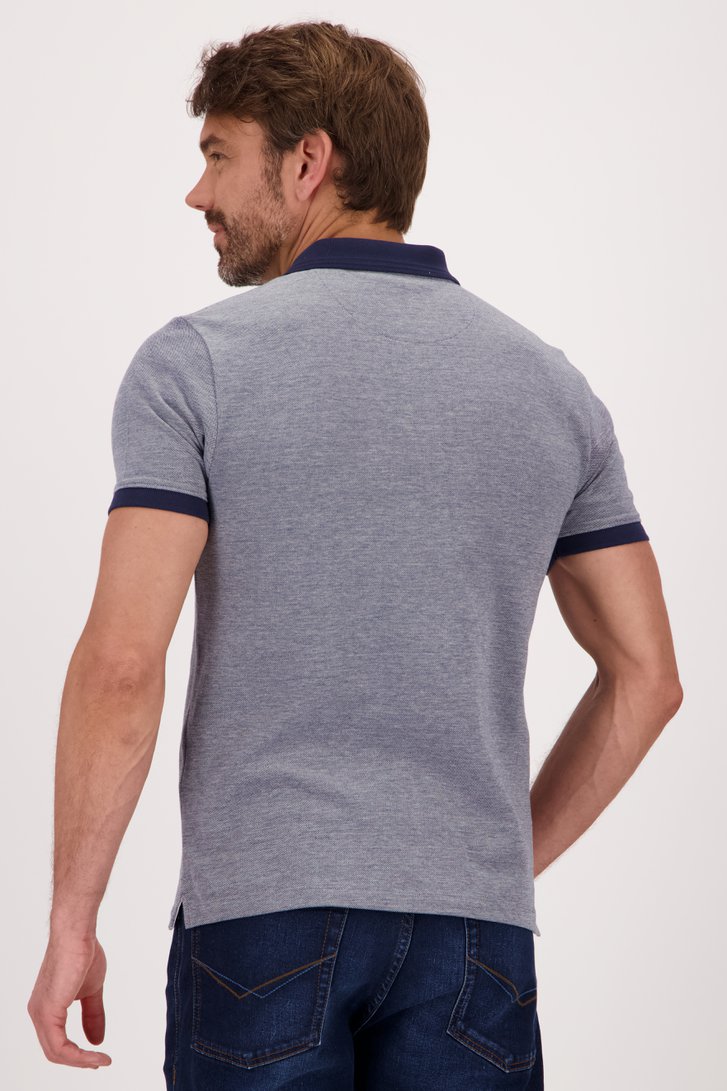 Blauwe polo van Dansaert Blue voor Heren