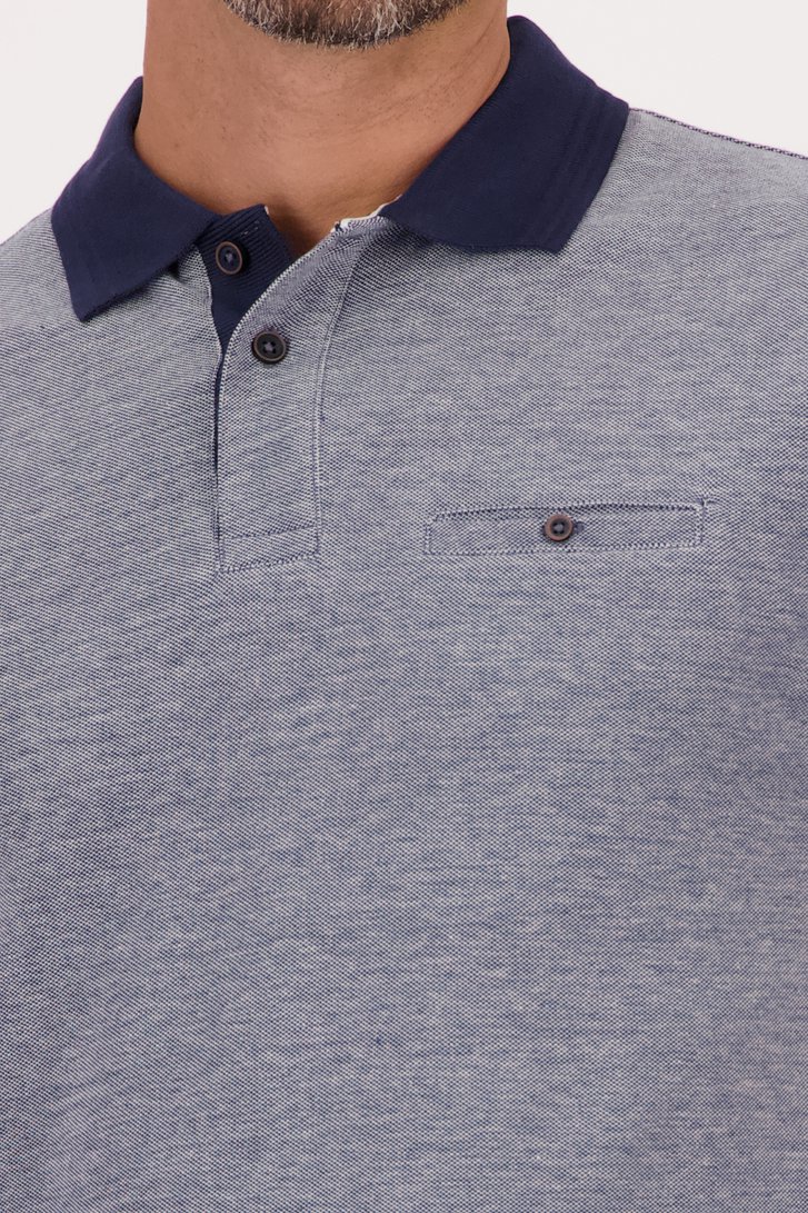 Blauwe polo van Dansaert Blue voor Heren