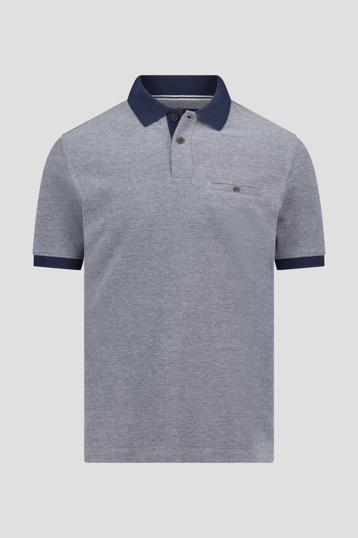 Blauwe polo van Dansaert Blue voor Heren