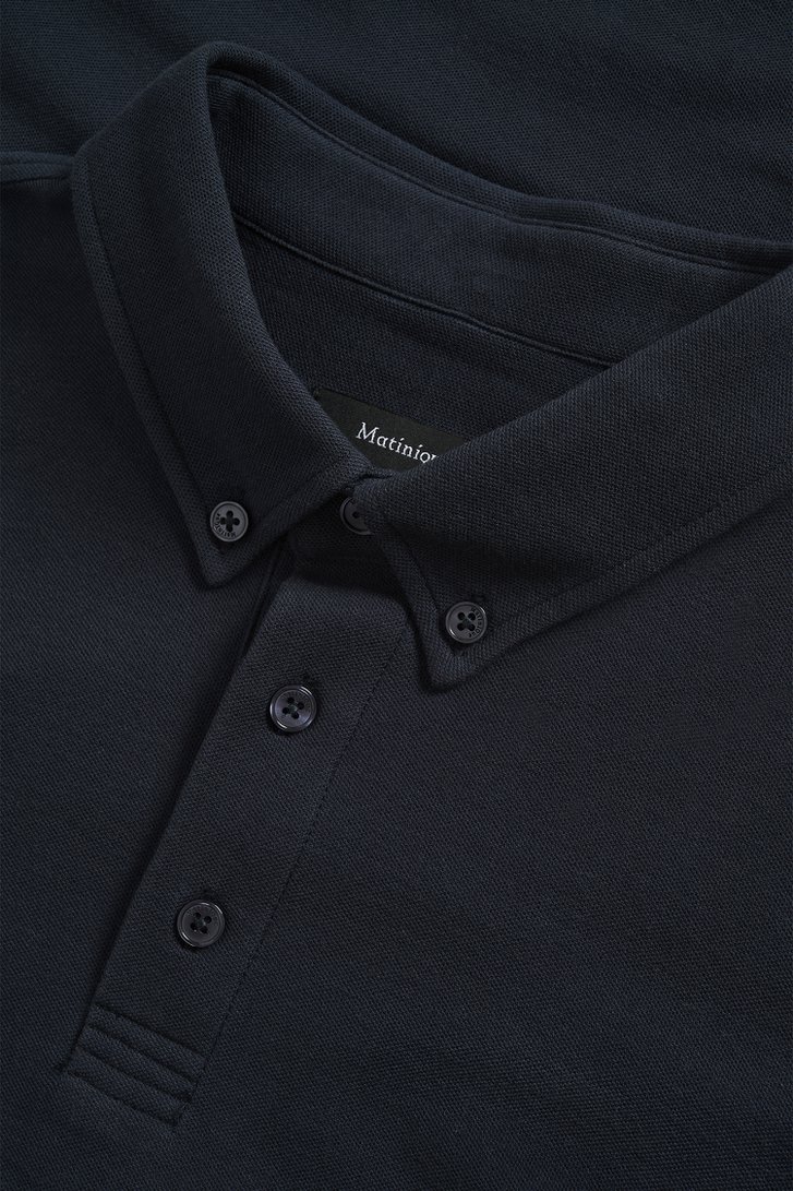 Productfoto 2 van Blauwe polo met korte mouwen  door Matinique voor Heren