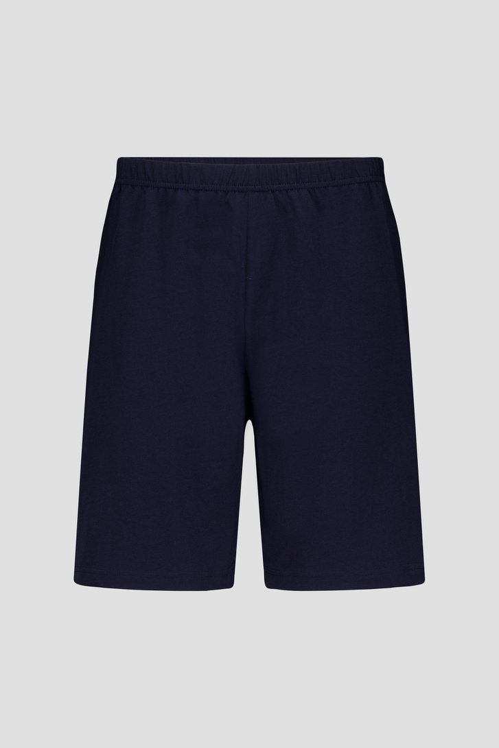 Blauwe pyjamaset met korte broek van Götzburg voor Heren
