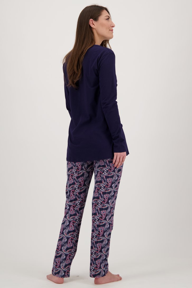 Blauwe pyjamaset met paisley print van Götzburg voor Dames