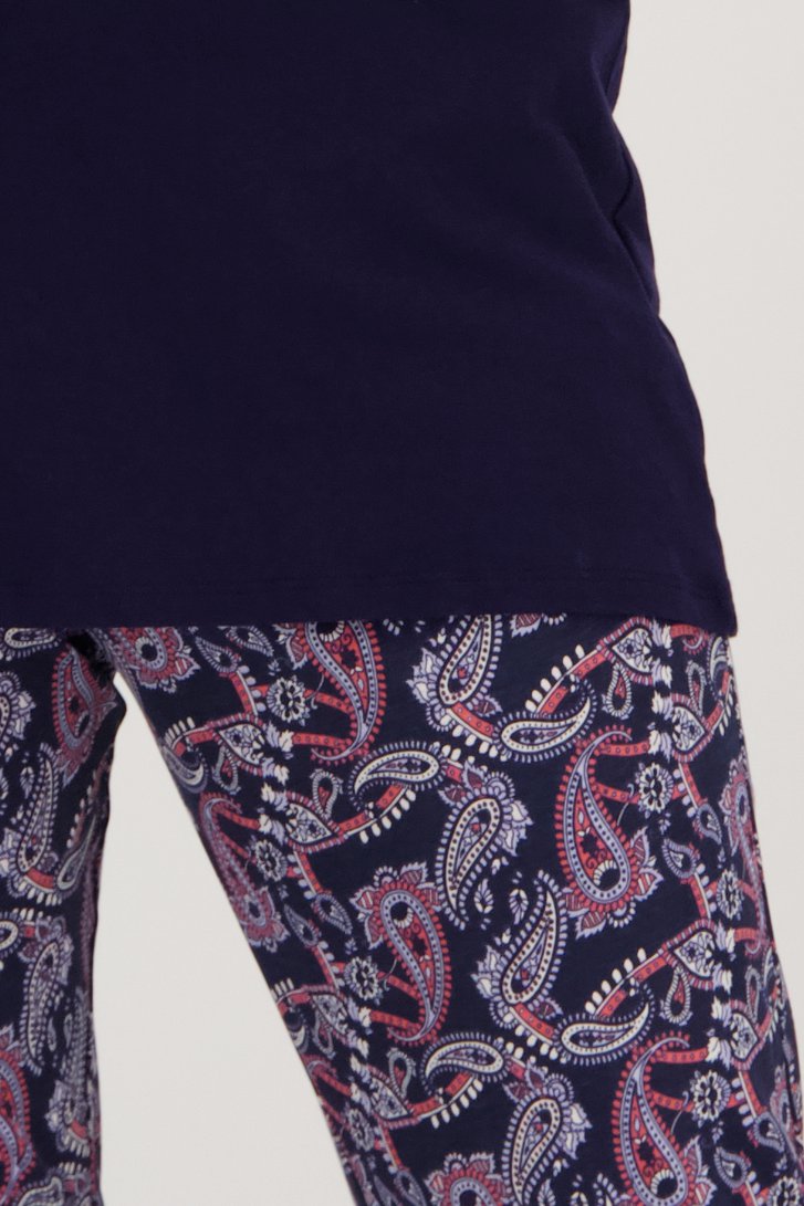 Blauwe pyjamaset met paisley print van Götzburg voor Dames