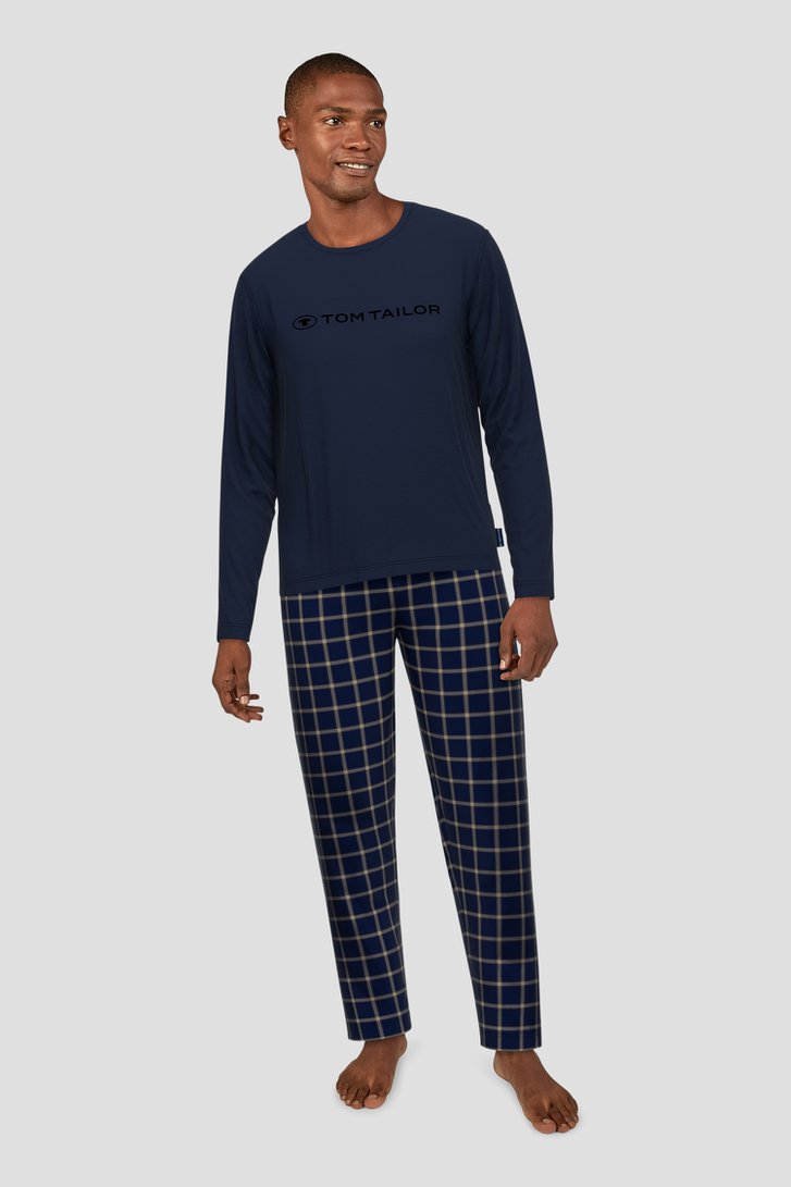 Blauwe pyjamaset  van Tom Tailor voor Heren