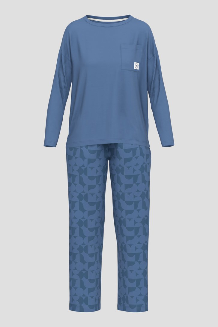 Blauwe pyjamaset  van Tom Tailor voor Dames