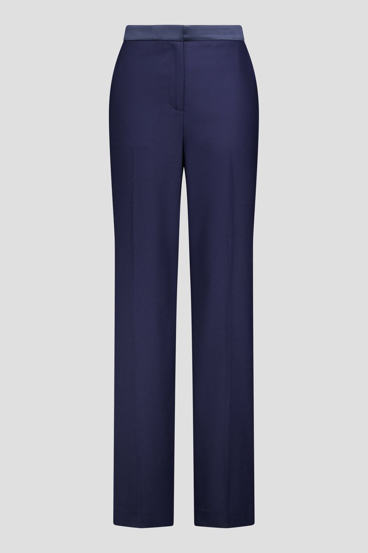 Productfoto 1 van Blauwe straight fit broek door D'Auvry Studio voor Dames