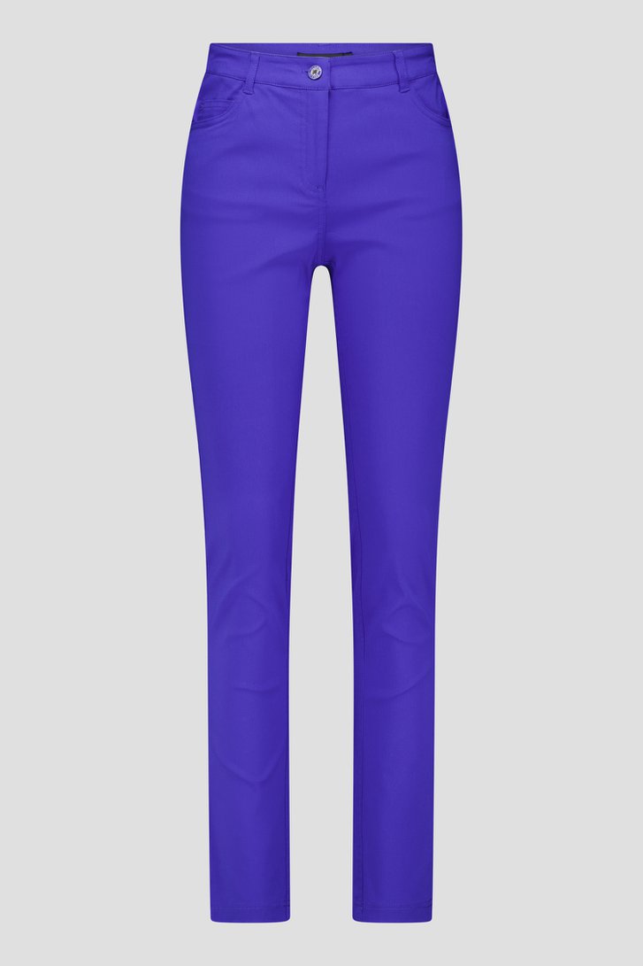 Blauwe stretchbroek van Claude Arielle voor Dames