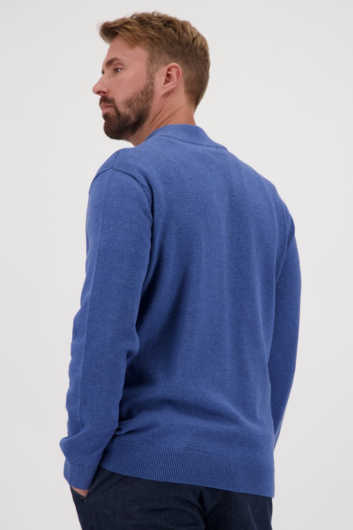 Blauwe trui met knopen van Dansaert Blue voor Heren