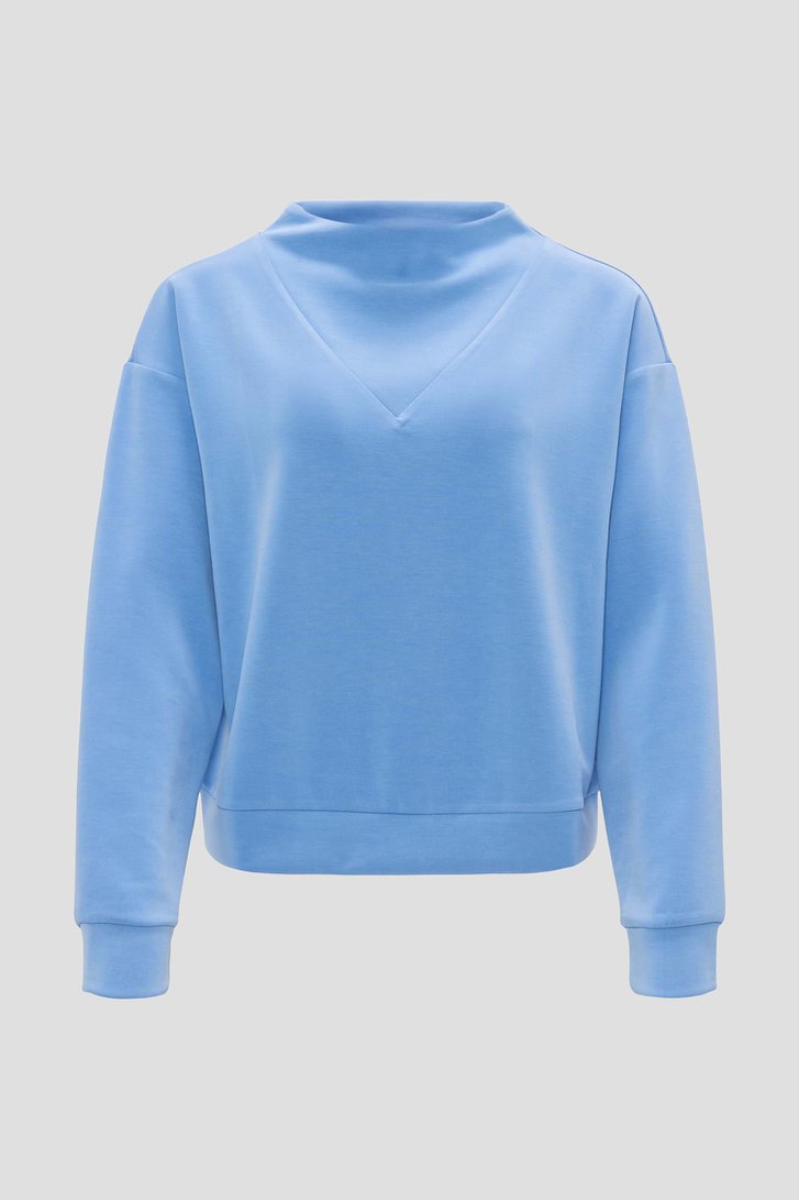 Blauwe trui met matte afwerking van Opus voor Dames