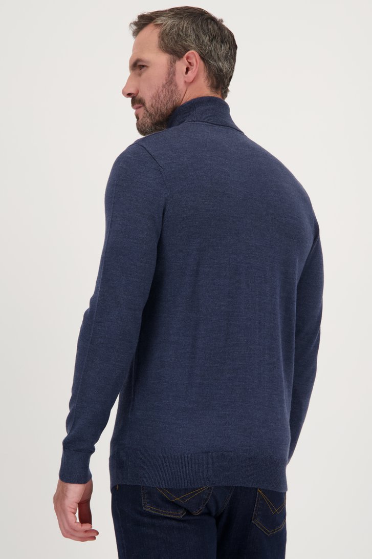 Blauwe trui met rolkraag van Dansaert Black voor Heren