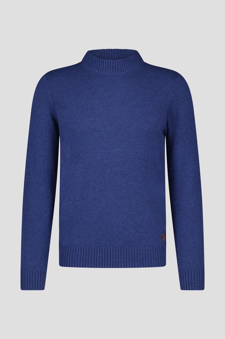 Blauwe trui met wol van Upper East voor Heren
