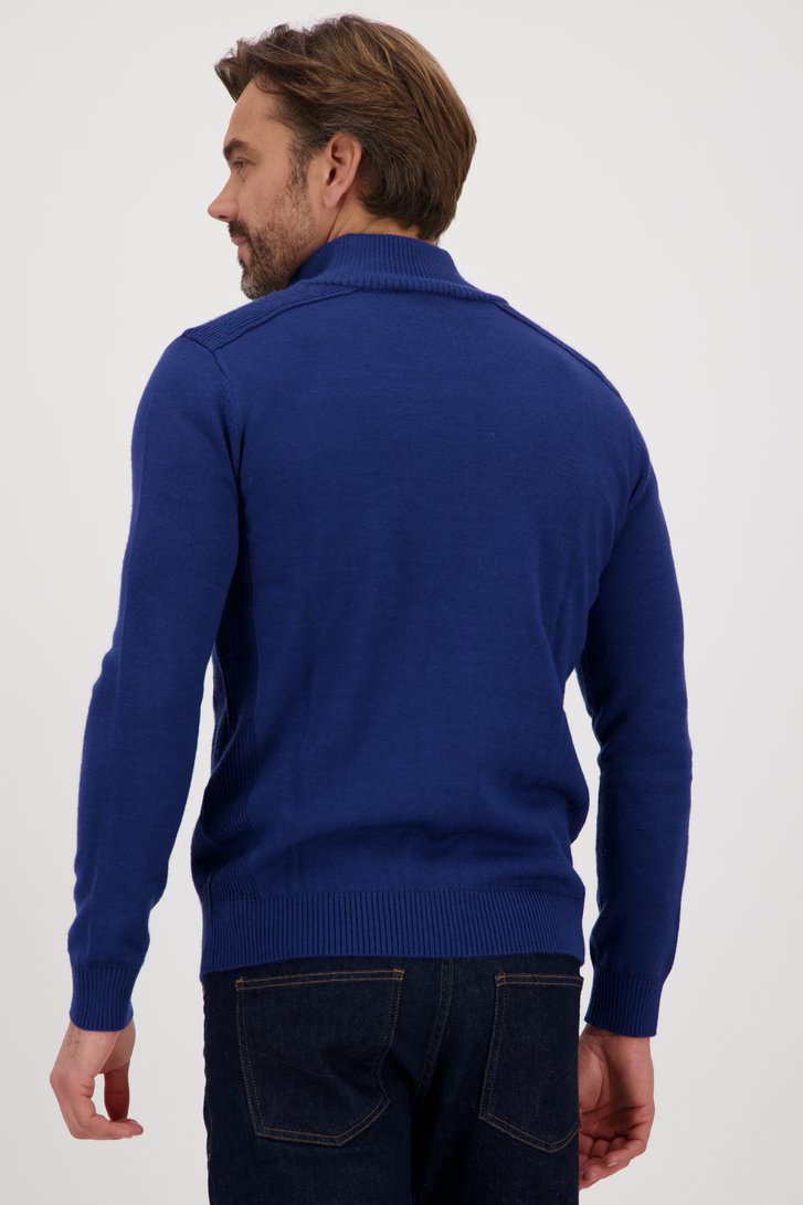 Blauwe wollen trui  van Dansaert Blue voor Heren