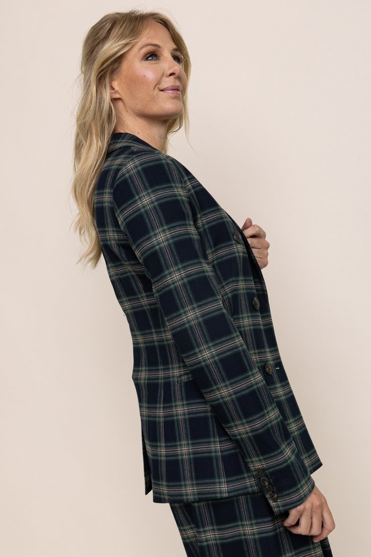 Le dos de Blazer à carreaux multicolores de AC by Annelien Coorevits pour Femmes