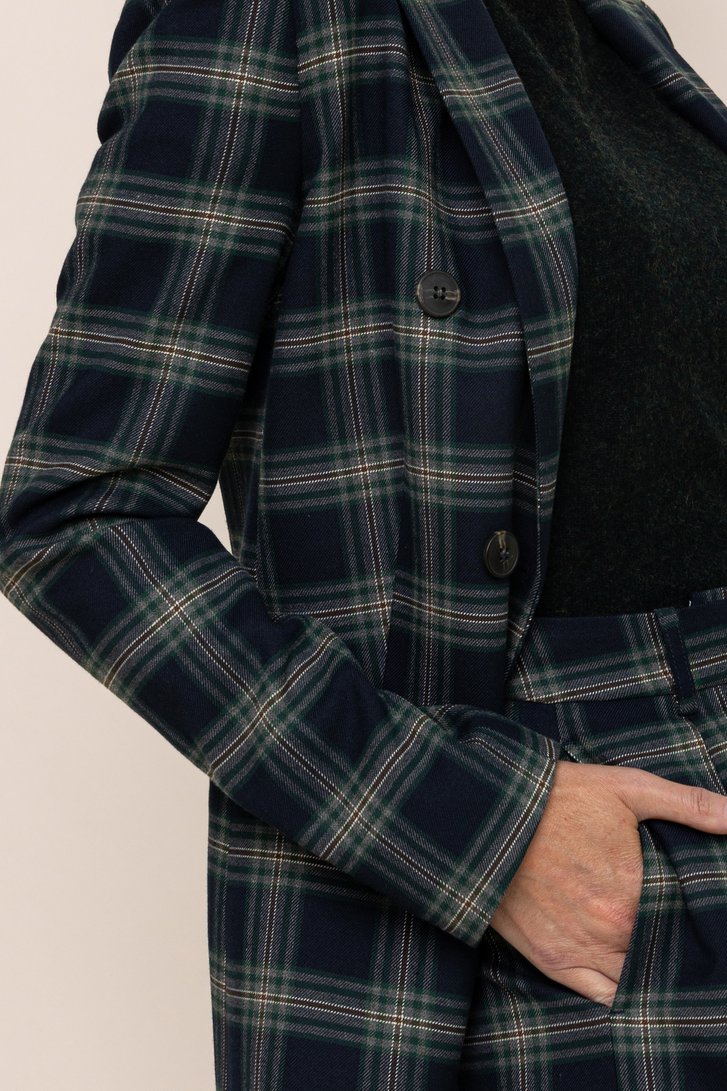 Détail de Blazer à carreaux multicolores de AC by Annelien Coorevits pour Femmes