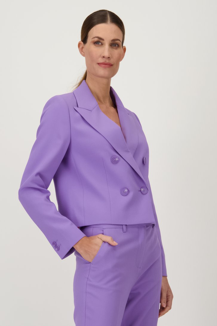 Blazer à double boutonnage violet clair de D'Auvry pour Femmes
