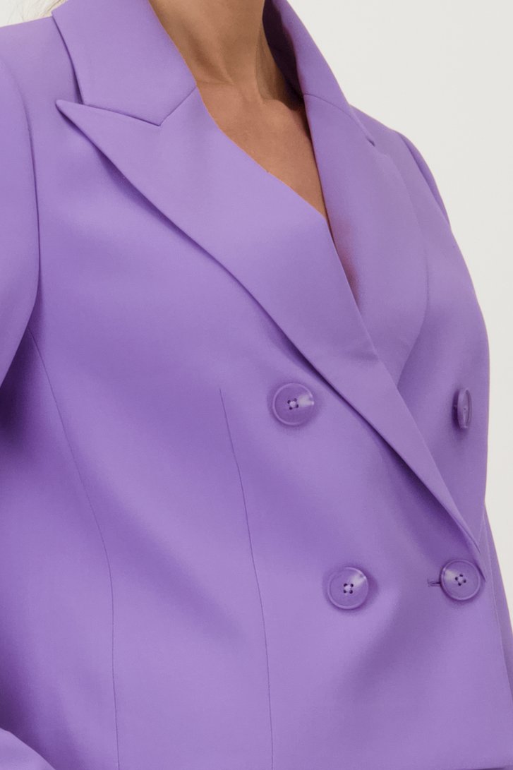 Blazer à double boutonnage violet clair de D'Auvry pour Femmes