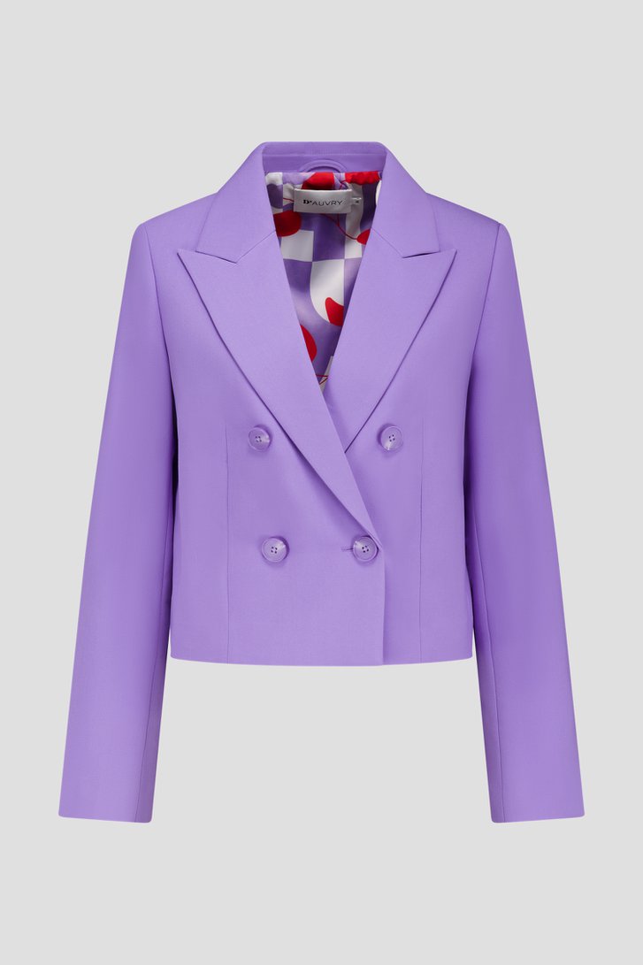 Blazer à double boutonnage violet clair de D'Auvry pour Femmes