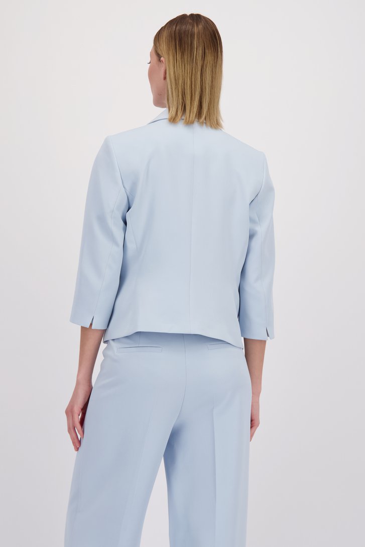 Le dos de Blazer bleu ciel avec bouton  de More & More pour Femmes