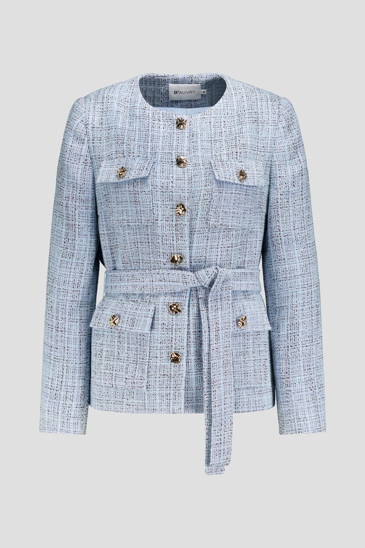Photo produit 1 de Blazer bleu clair avec boutons dorés de D'Auvry pour Femmes