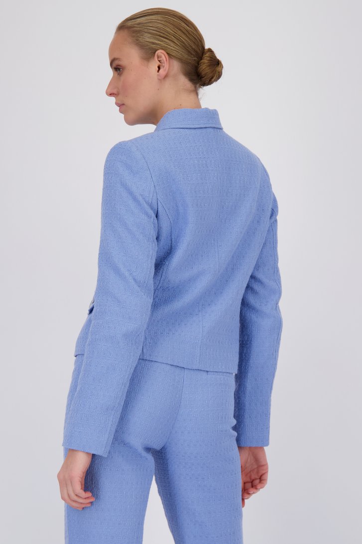 Blazer bleu clair en bouclé de D'Auvry pour Femmes