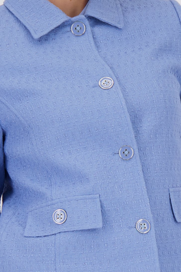 Blazer bleu clair en bouclé de D'Auvry pour Femmes