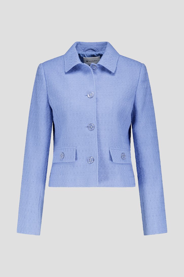 Blazer bleu clair en bouclé de D'Auvry pour Femmes
